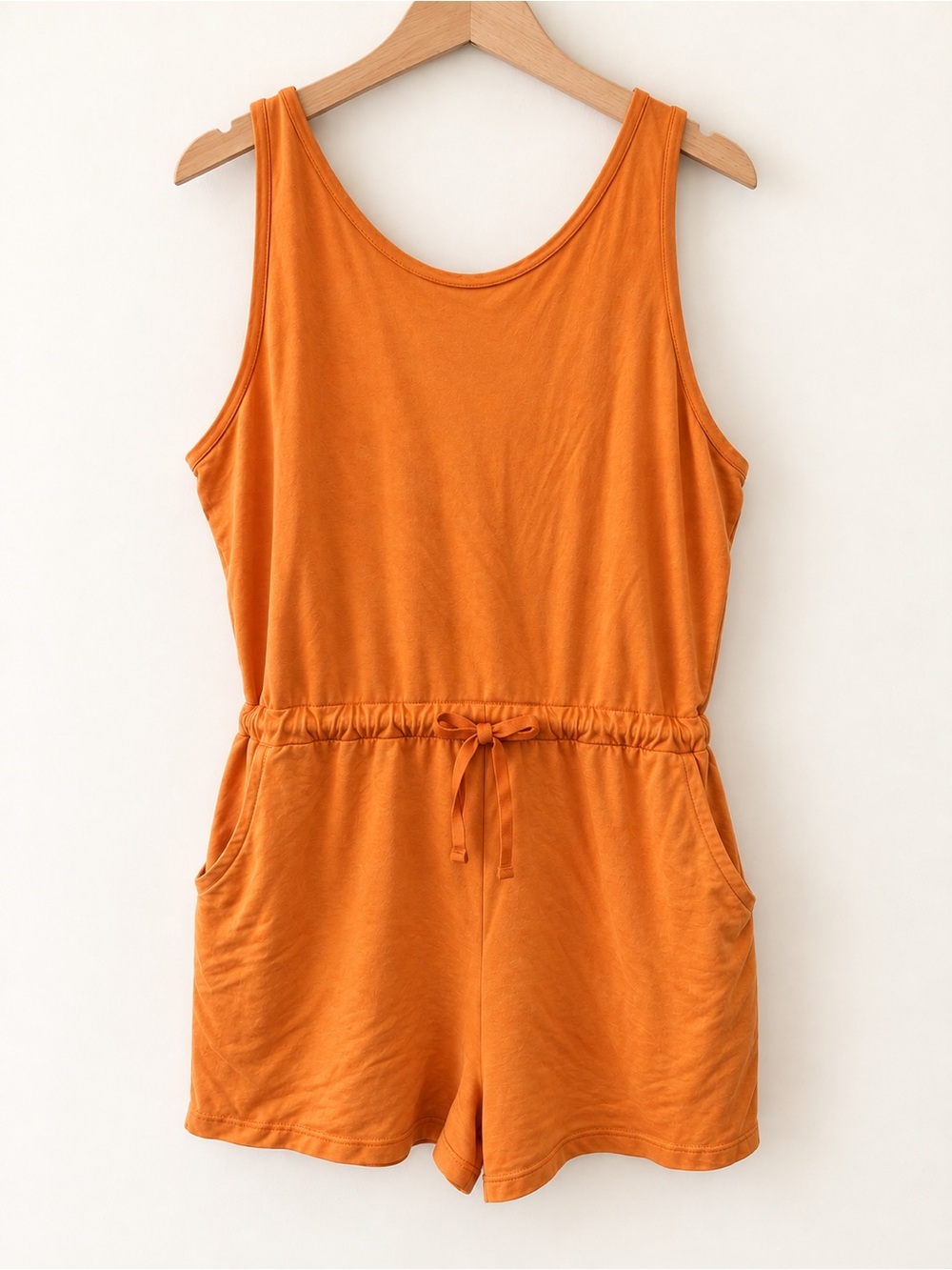 Smash + Tess Size L Orange Bamboo Short Romper Made in Canada